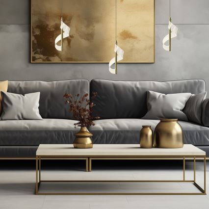 LED-Hängeleuchte LARGO LED/10W/230V golden