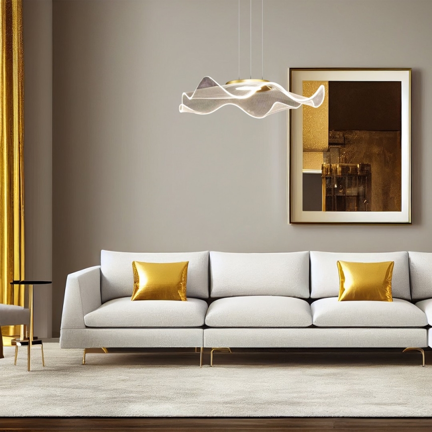 LED-Hängeleuchte LARGO LED/16W/230V golden