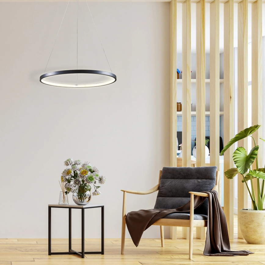 LED-Hängeleuchte LEA LED/20W/230V 4000K d 50 cm schwarz
