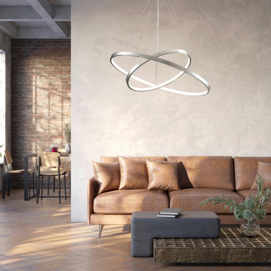 LED-Hängeleuchte LEA LED/35W/230V 4000K d 60 cm matt Chrom