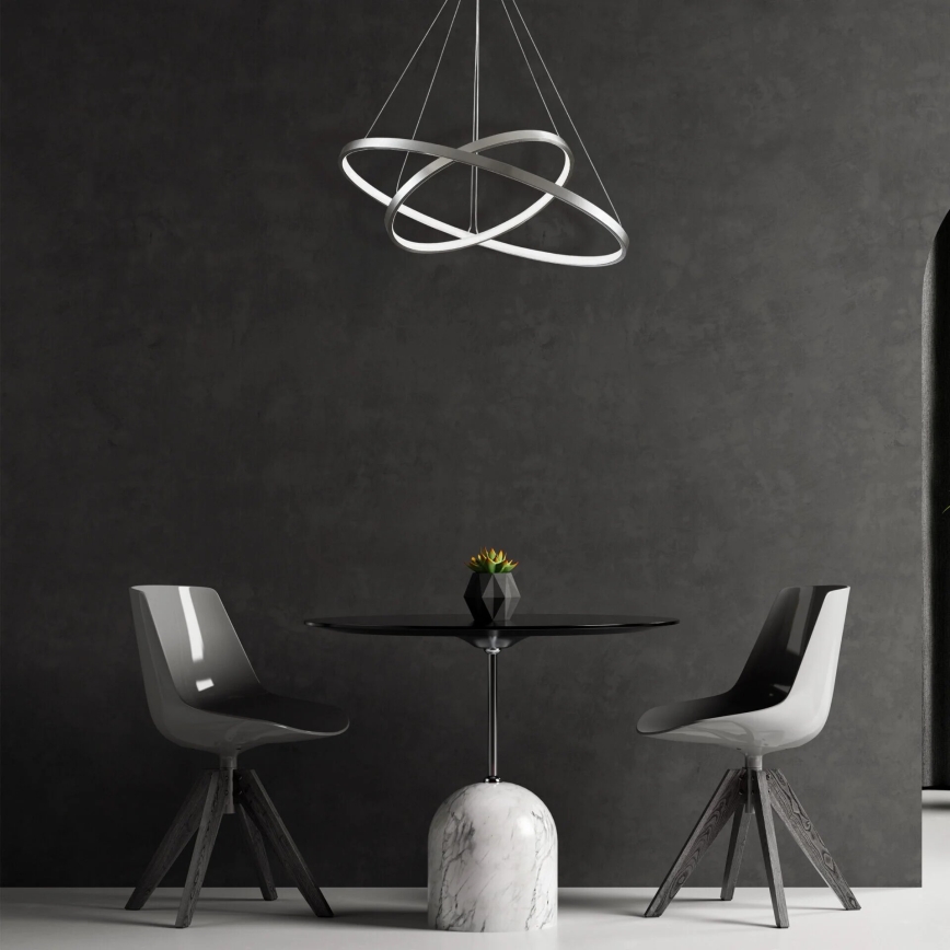 LED-Hängeleuchte LEA LED/35W/230V 4000K d 60 cm matt Chrom