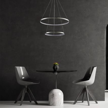 LED-Hängeleuchte LEA LED/35W/230V 4000K d 60 cm matt Chrom