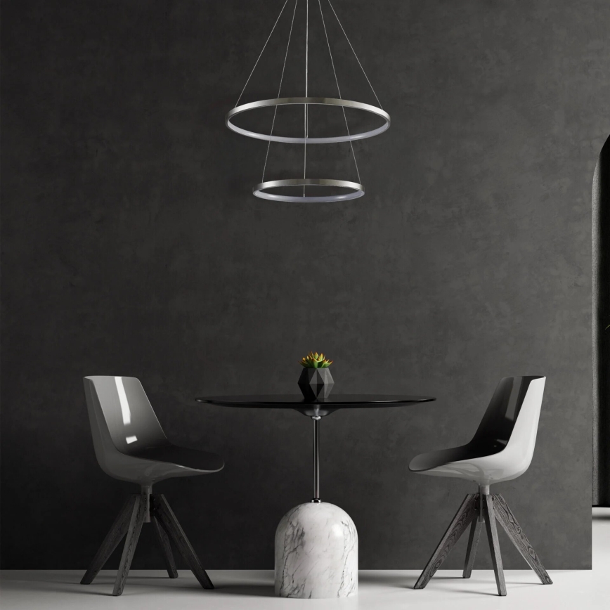 LED-Hängeleuchte LEA LED/35W/230V 4000K d 60 cm matt Chrom