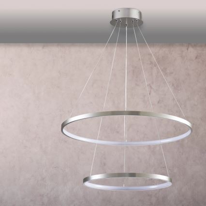 LED-Hängeleuchte LEA LED/35W/230V 4000K d 60 cm matt Chrom