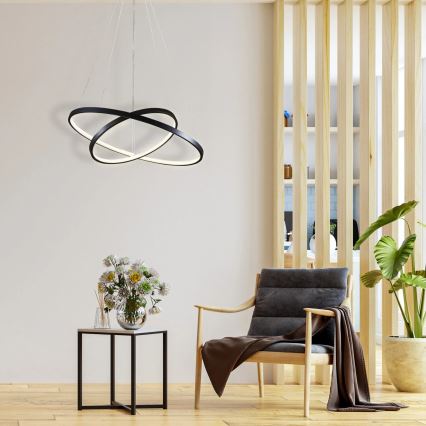 LED-Hängeleuchte LEA LED/35W/230V 4000K d 60 cm schwarz