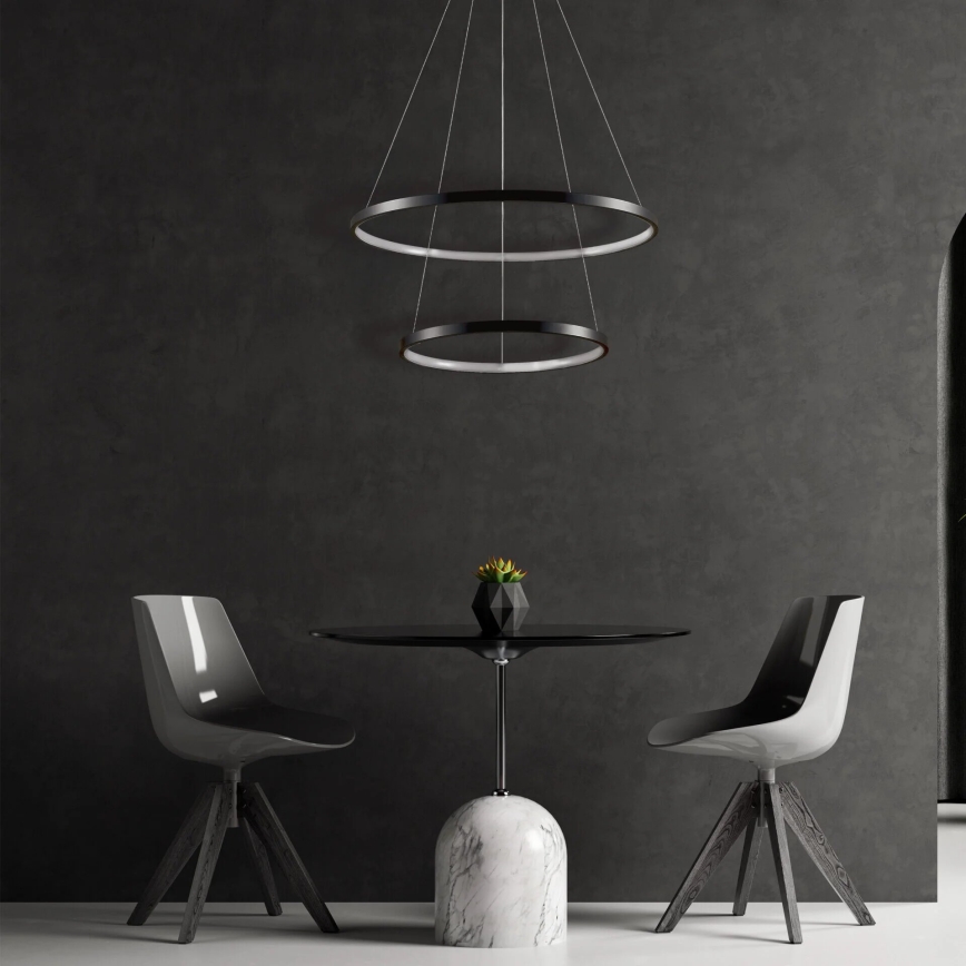 LED-Hängeleuchte LEA LED/35W/230V 4000K d 60 cm schwarz