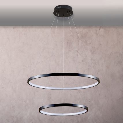 LED-Hängeleuchte LEA LED/35W/230V 4000K d 60 cm schwarz