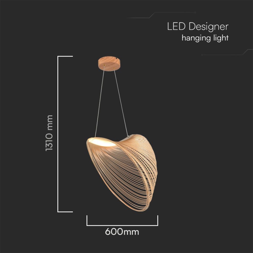 LED-Hängeleuchte LED/10W/230V 3000K beige