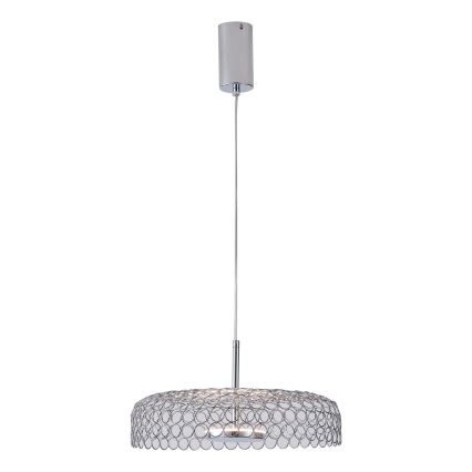 LED-Hängeleuchte LED/10W/230V 3000K glänzendes Chrom d 35 cm