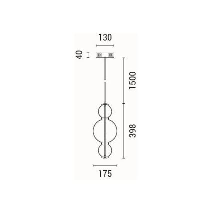 LED-Hängeleuchte LED/12,6W/230V 3000K