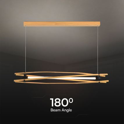 LED-Hängeleuchte LED/15W/230V 3000K braun
