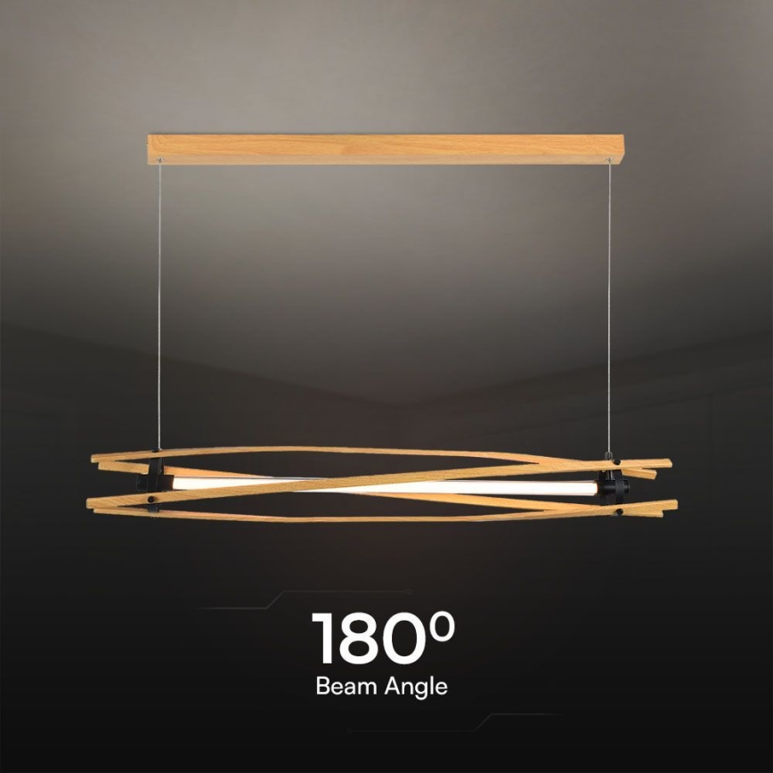LED-Hängeleuchte LED/15W/230V 3000K braun
