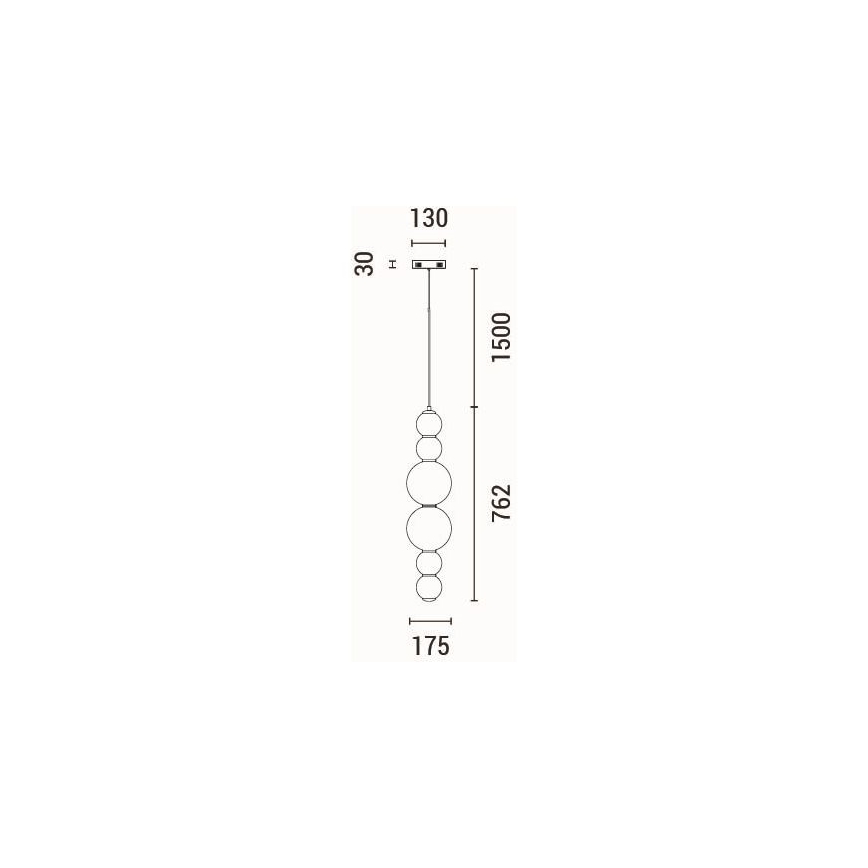 LED-Hängeleuchte LED/24W/230V 3000K
