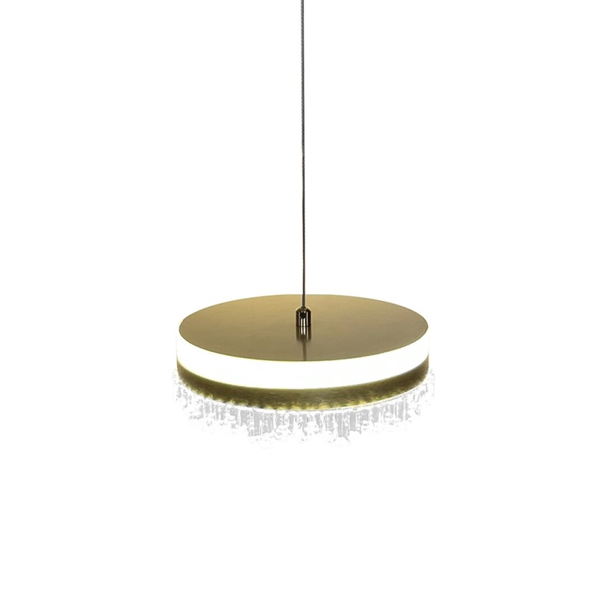 LED-Hängeleuchte LED/25W/230V d 20 cm golden