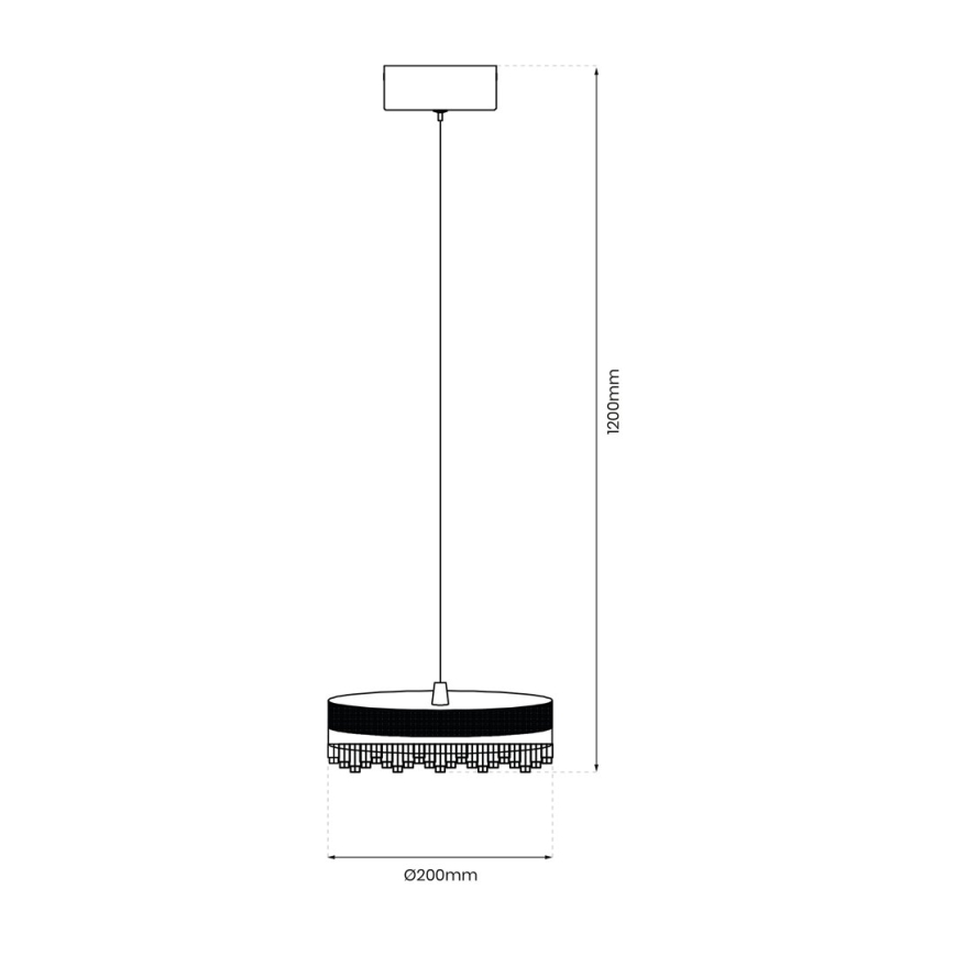 LED-Hängeleuchte LED/25W/230V d 20 cm golden