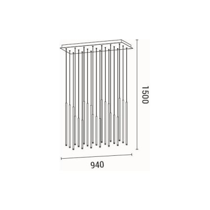 LED-Hängeleuchte LED/47W/230V 3000K