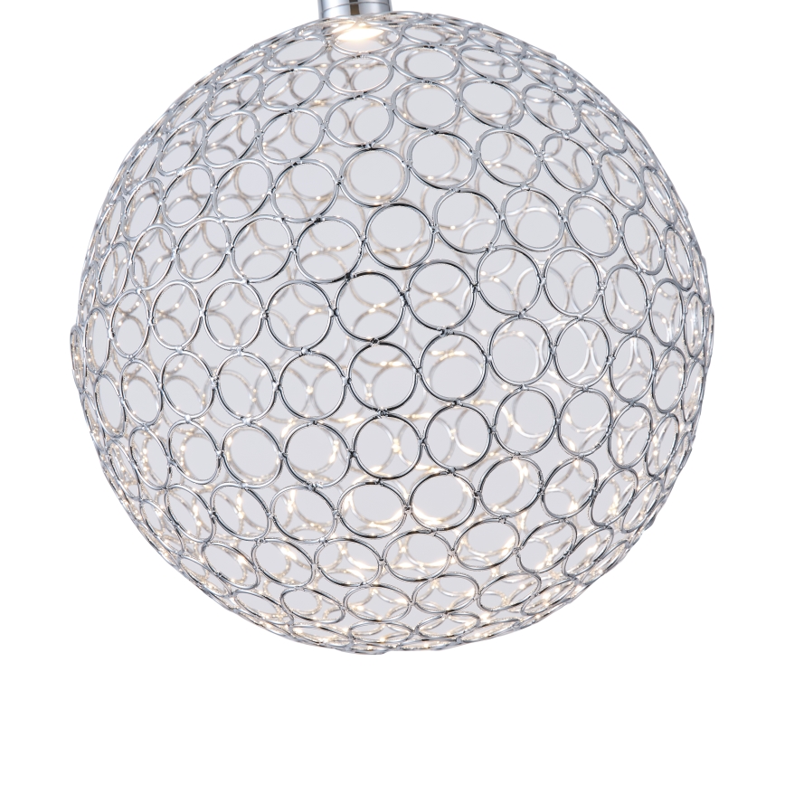 LED-Hängeleuchte LED/6,3W/230V 3000K glänzendes Chrom d 25 cm