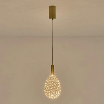 LED-Hängeleuchte LED/6,3W/230V 3000K golden d 14 cm
