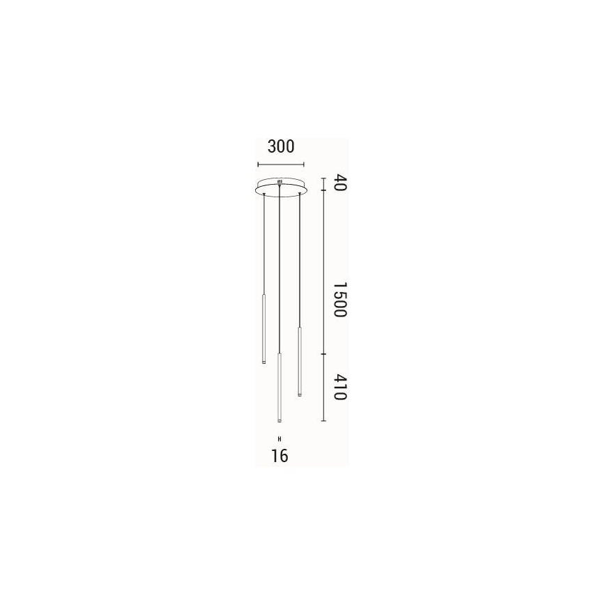 LED-Hängeleuchte LED/6W/230V 3000K d 30 cm