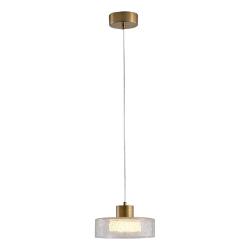LED-Hängeleuchte LED/8W/230V 3000K golden/klar