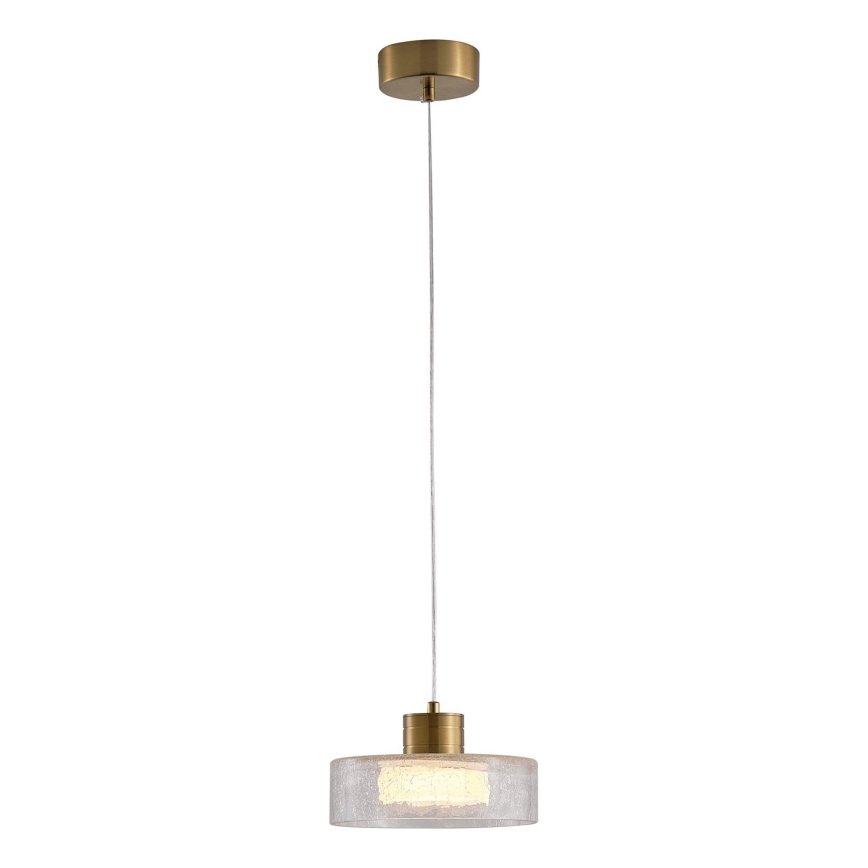 LED-Hängeleuchte LED/8W/230V 3000K golden/klar