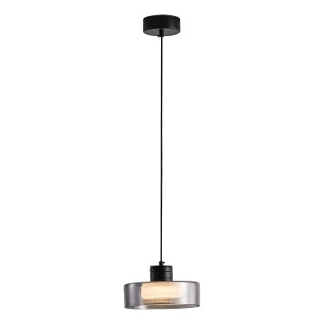 LED-Hängeleuchte LED/8W/230V 3000K schwarz/rauchig