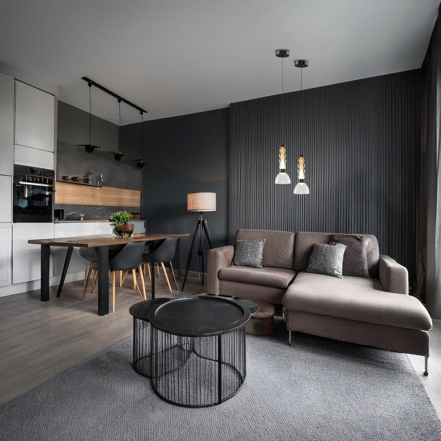 LED-Hängeleuchte LUCCO LED/13W/230V rauchig