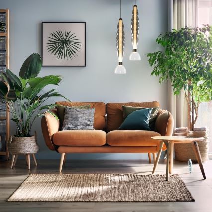 LED-Hängeleuchte LUCCO LED/18W/230V d 15 cm rauchig