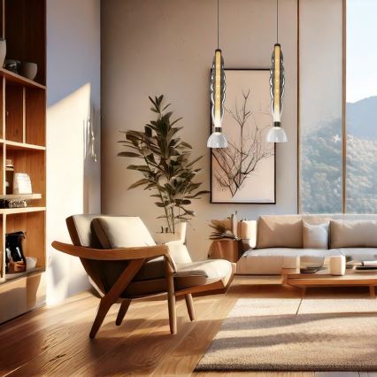 LED-Hängeleuchte LUCCO LED/18W/230V d 15 cm rauchig