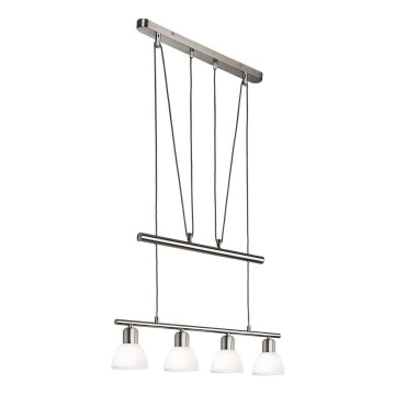 LED-Hängeleuchte MATTES 4xE14/4W/230V 3000K glänzendes Chrom