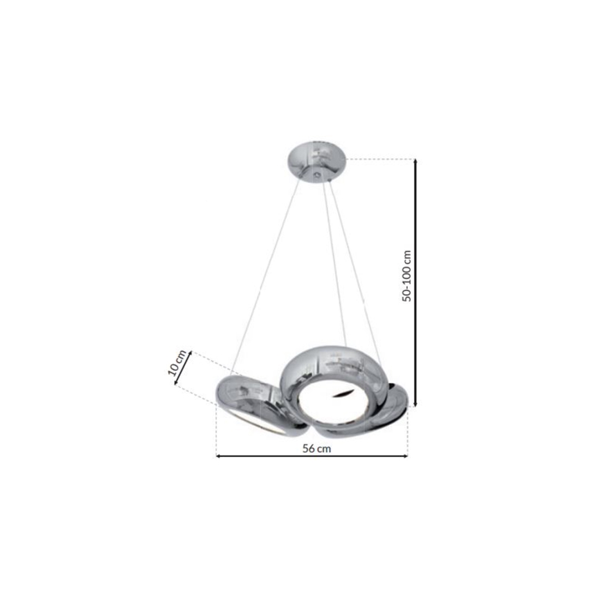 LED Hängeleuchte MERCURIO 3xLED/12W/230V
