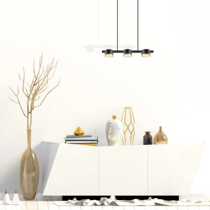 LED-Hängeleuchte MIRELLA 3xGX53/6W/230V schwarz
