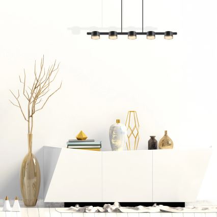LED-Hängeleuchte MIRELLA 5xGX53/6W/230V schwarz