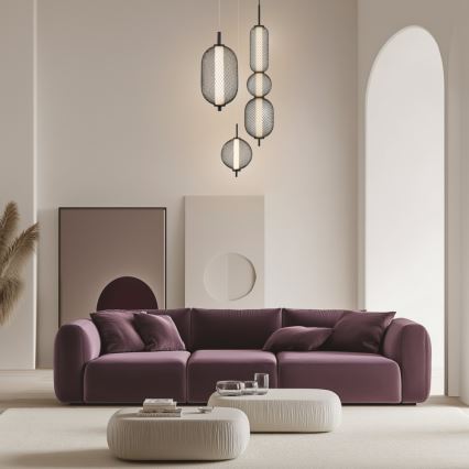 LED-Hängeleuchte mit Kabel PUMA LED/10W/230V Ø 15 cm schwarz