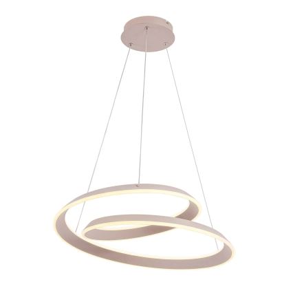 LED-Hängeleuchte mit Kabelabhängung CASHMERE LED/75W/230V Ø 60 cm weiß