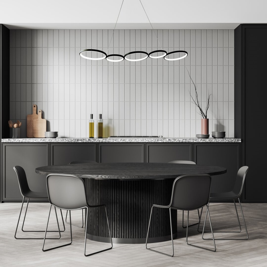 LED-Hängeleuchte OLYMPIA 5xLED/10W/230V schwarz