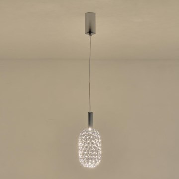 LED-Hängeleuchte PERFORATO LED/6,3W/230V 3000K glänzendes Chrom d 13 cm