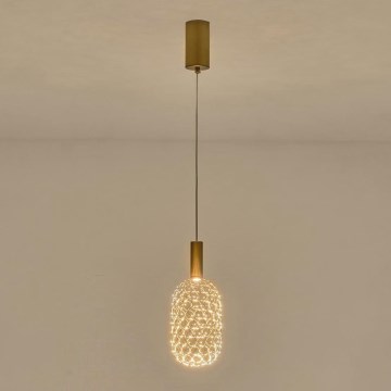 LED-Hängeleuchte PERFORATO LED/6,3W/230V 3000K golden d 13 cm
