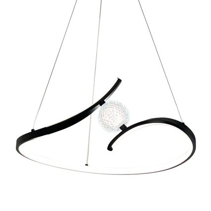 LED-Hängeleuchte PERLA LED/34W/230V schwarz