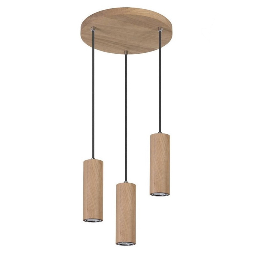 LED-Hängeleuchte PIPE 3xGU10/5W/230V matte Eiche