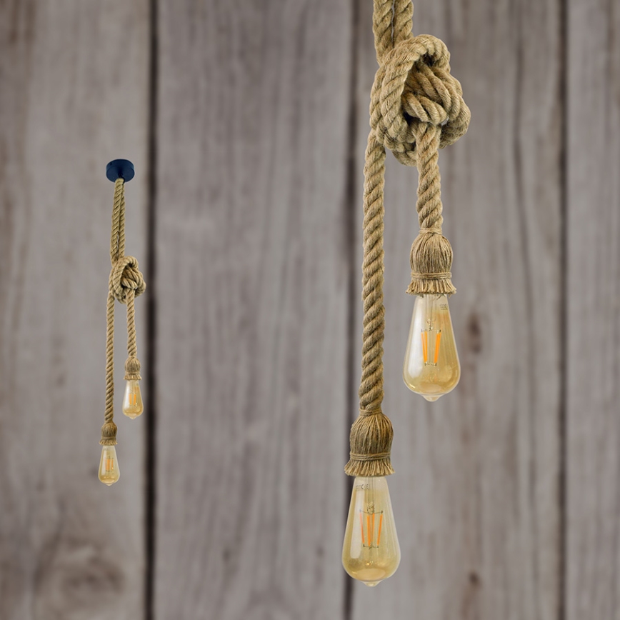 LED-Hängeleuchte ROPE 2xE27/10W/230V