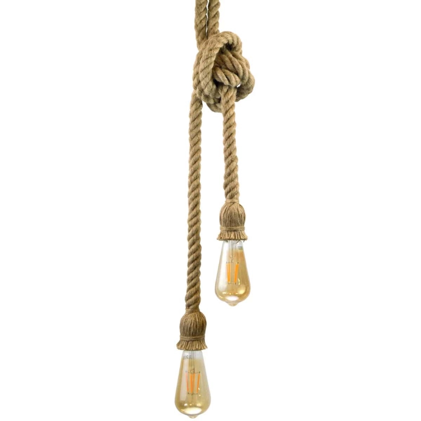 LED-Hängeleuchte ROPE 2xE27/10W/230V
