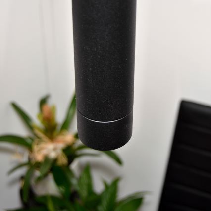 LED Hängeleuchte TUBA 3xGU10/4,8W/230V schwarz