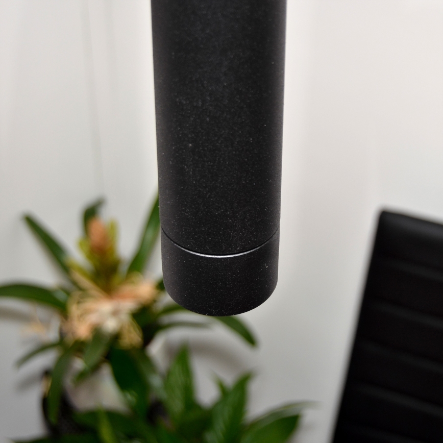 LED Hängeleuchte TUBA 3xGU10/4,8W/230V schwarz