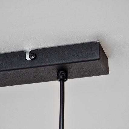 LED Hängeleuchte TUBA 3xGU10/4,8W/230V schwarz