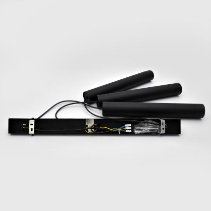 LED Hängeleuchte TUBA 3xGU10/4,8W/230V schwarz