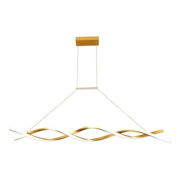 LED-Hängeleuchte TWIST LED/37W/230V 4000K 120 cm golden