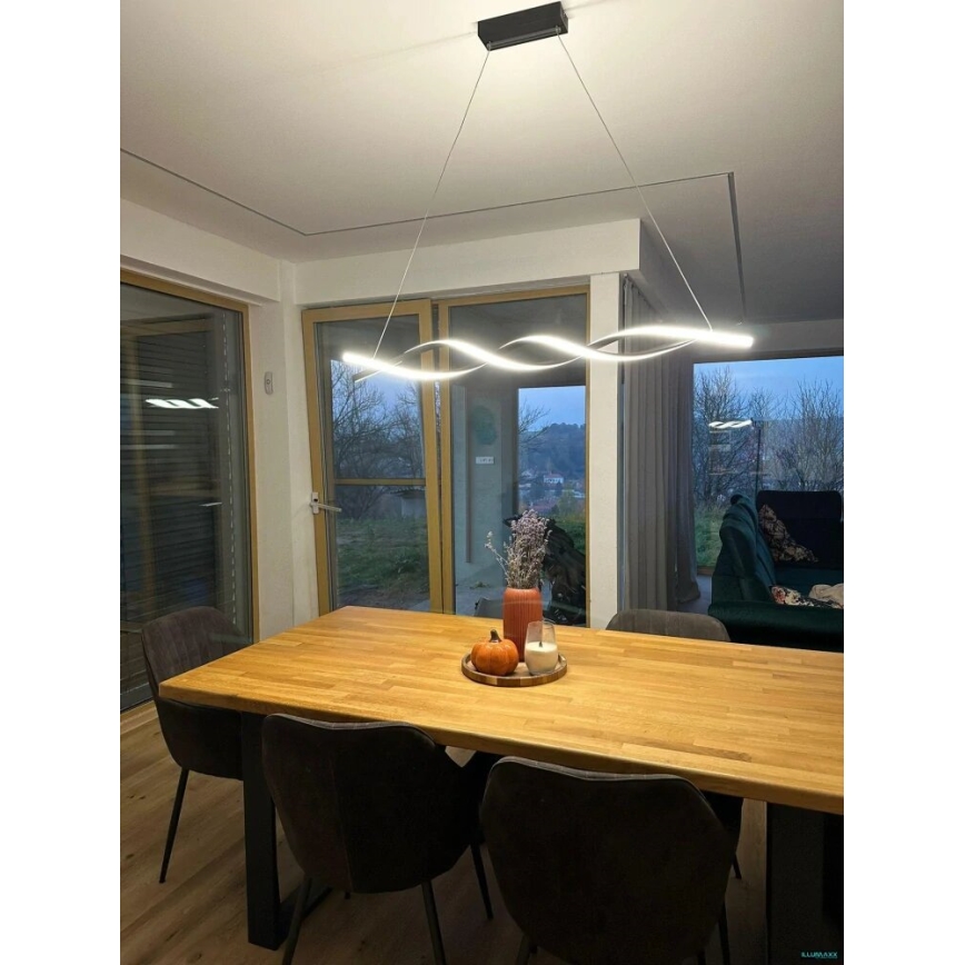 LED-Hängeleuchte TWIST LED/37W/230V 4000K 120 cm schwarz