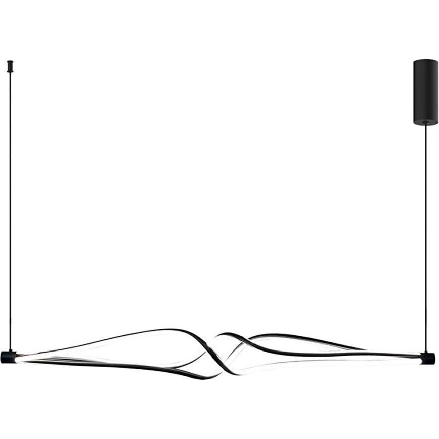LED-Hängeleuchte TWISTER LED/56W/230V schwarz