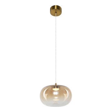 LED-Hängeleuchte VASO LED/4W/230V d 18 cm golden/rauchig